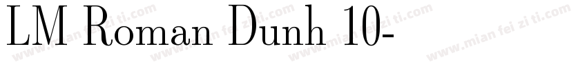 LM Roman Dunh 10字体转换